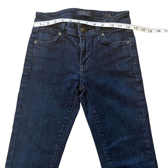 J BRAND Dark Wash Mid Rise Pencil Straight Leg Stretch Denim Jean 27 - Picture 3 of 9